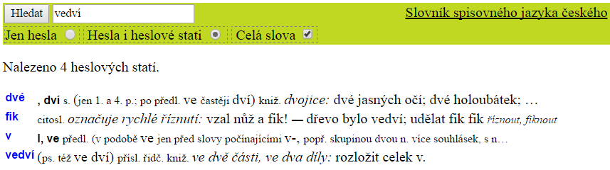 Slovník spisovného jazyka českého